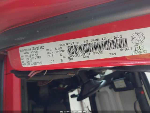 Aukcja sprzedaży 2015 Jeep Wrangler Sport, vin: 1C4AJWAG6FL690909, numer aukcji: 46139040