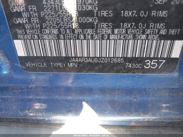 Продаж на аукціоні авто 2018 Mitsubishi Outlander Sport 2.0 Es, vin: JA4AR3AU0JZ012685, номер лоту: 46139050