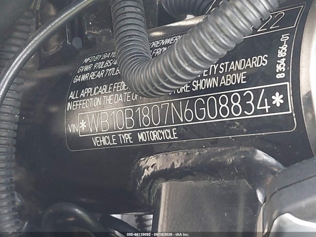 Aukcja sprzedaży 2022 Bmw F 750 Gs, vin: WB10B1807N6G08834, numer aukcji: 46139092