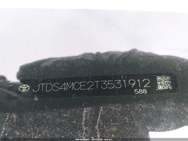 46139437 :رقم المزاد ، JTDS4MCE2T3531912 vin ، 2026 Toyota Corolla Se مزاد بيع