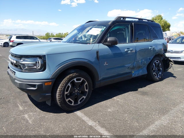 46139588 :رقم المزاد ، 3FMCR9C60NRD89698 vin ، 2022 Ford Bronco Sport Outer Banks مزاد بيع