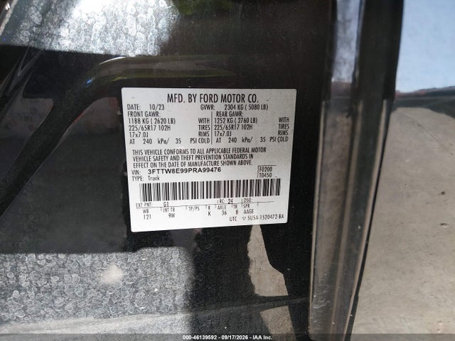 Продажа на аукционе авто 2023 Ford Maverick Xl, vin: 3FTTW8E99PRA99476, номер лота: 46139592