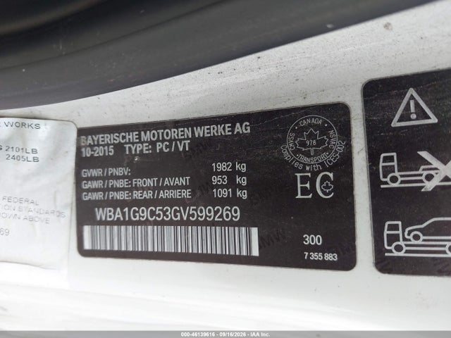 Продажа на аукционе авто 2016 Bmw 228i Xdrive, vin: WBA1G9C53GV599269, номер лота: 46139616
