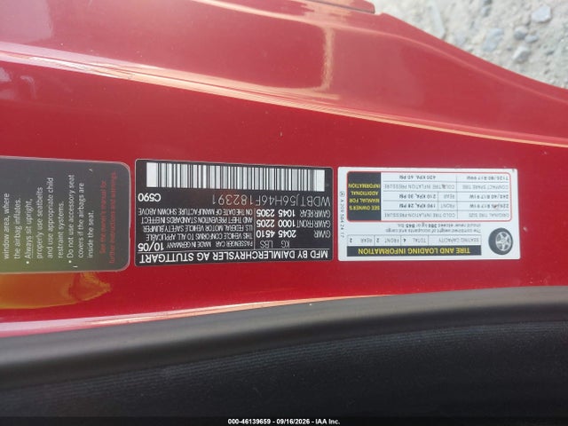 Продажа на аукционе авто 2006 Mercedes-benz Clk 350, vin: WDBTJ56H46F182391, номер лота: 46139659