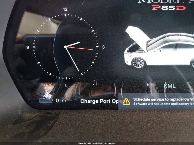 2014 Tesla Model S P85d მანქანა იყიდება აუქციონზე, vin: 5YJSA1H20EFP63470, აუქციონის ნომერი: 46139683