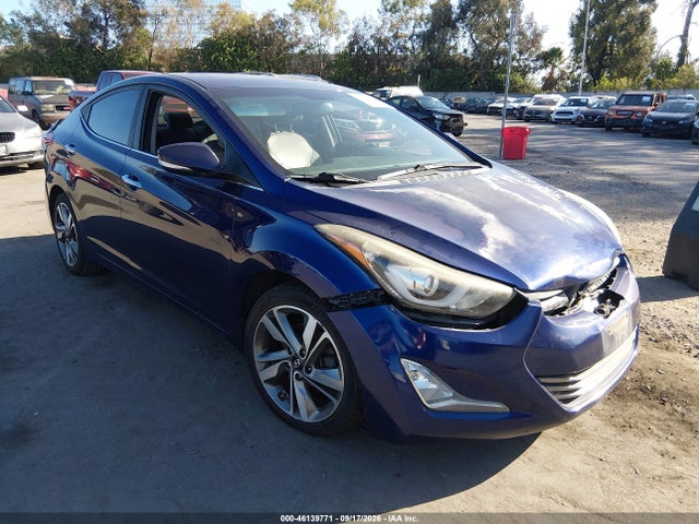 Продаж на аукціоні авто 2014 Hyundai Elantra Limited, vin: 5NPDH4AE9EH511356, номер лоту: 46139771