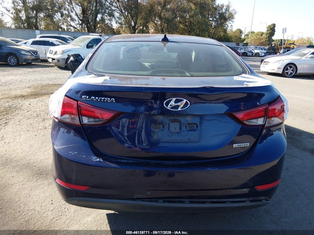 Продаж на аукціоні авто 2014 Hyundai Elantra Limited, vin: 5NPDH4AE9EH511356, номер лоту: 46139771