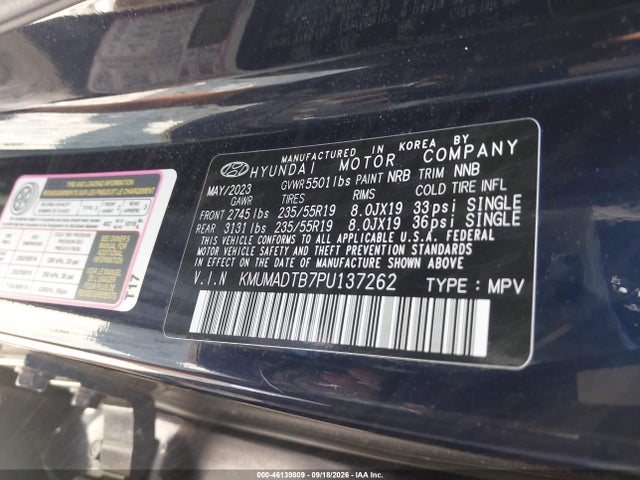 2023 Genesis Gv70 2.5t Awd მანქანა იყიდება აუქციონზე, vin: KMUMADTB7PU137262, აუქციონის ნომერი: 46139809