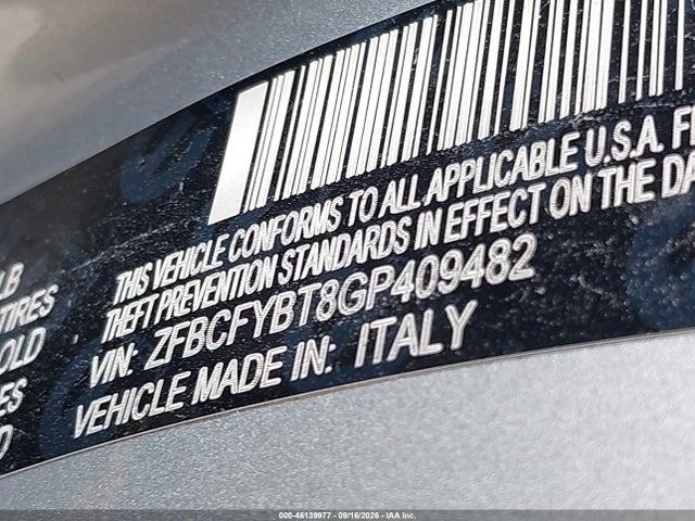 ZFBCFYBT8GP409482 Fiat 500x Easy