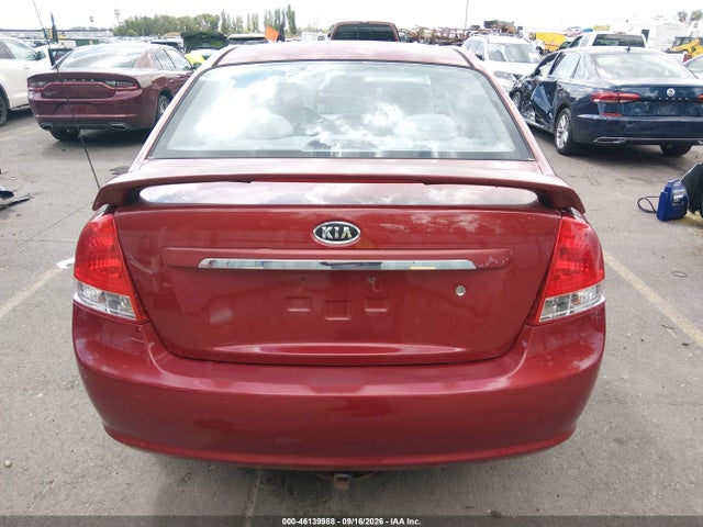 Aukcja sprzedaży 2009 Kia Spectra Ex, vin: KNAFE221095609406, numer aukcji: 46139988