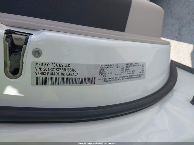 Aukcja sprzedaży 2024 Chrysler Pacifica Hybrid Select, vin: 2C4RC1S75RR108860, numer aukcji: 46139990