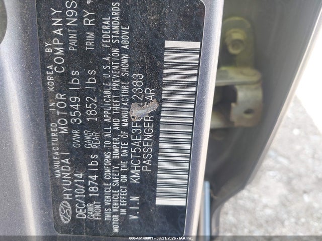 Hyundai ACCENT GS 2015 KMHCT5AE3FU212383 Image 9