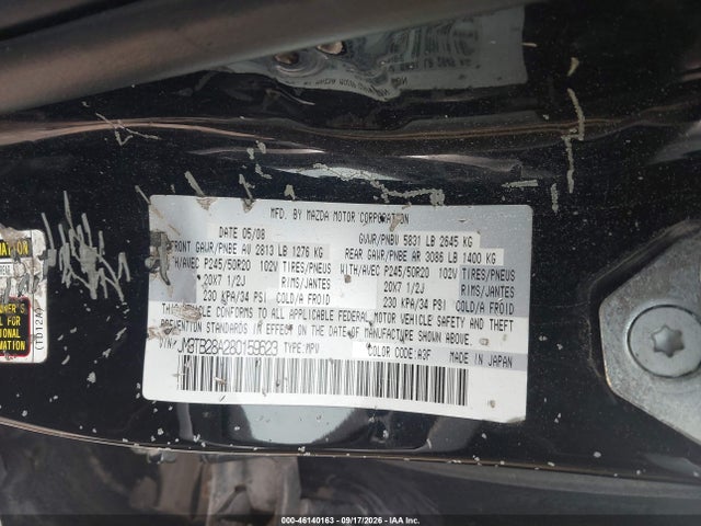 Продаж на аукціоні авто 2008 Mazda Cx-9 Grand Touring, vin: JM3TB28A280159623, номер лоту: 46140163