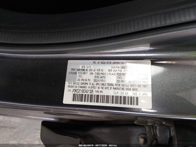 2014 Mazda Cx-5 Touring მანქანა იყიდება აუქციონზე, vin: JM3KE2CY8E0421325, აუქციონის ნომერი: 46140419