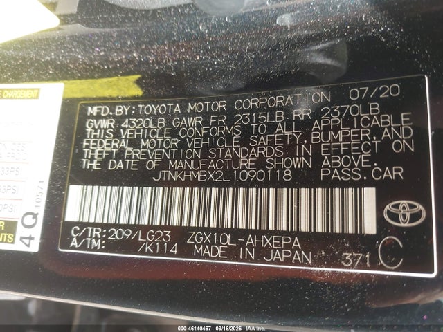 JTNKHMBX2L1090118 Toyota C-hr Limited