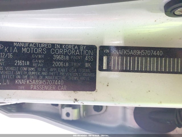 Продажа на аукционе авто 2017 Kia Forte Lx, vin: KNAFK5A89H5707440, номер лота: 46140484