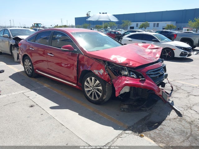 2016 Hyundai Sonata Sport მანქანა იყიდება აუქციონზე, vin: 5NPE34AF7GH330805, აუქციონის ნომერი: 46140490