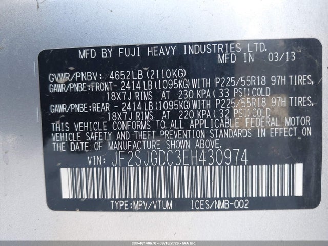 Subaru Forester 2.0xt Premium 2014 JF2SJGDC3EH430974 Image 9