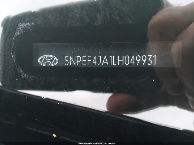 Продажа на аукционе авто 2020 Hyundai Sonata Sel, vin: 5NPEF4JA1LH049931, номер лота: 46140814