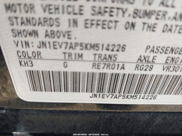 Продаж на аукціоні авто 2019 Infiniti Q50 3.0t Luxe, vin: JN1EV7AP5KM514226, номер лоту: 46140839
