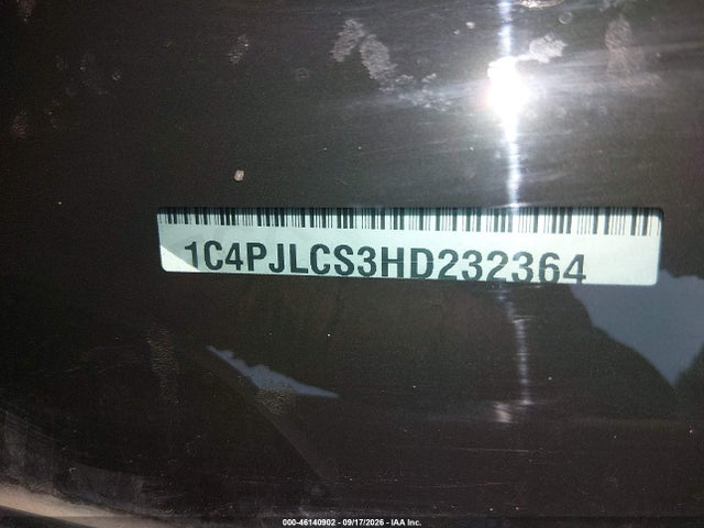 46140902 :رقم المزاد ، 1C4PJLCS3HD232364 vin ، 2017 Jeep Cherokee Latitude Fwd مزاد بيع