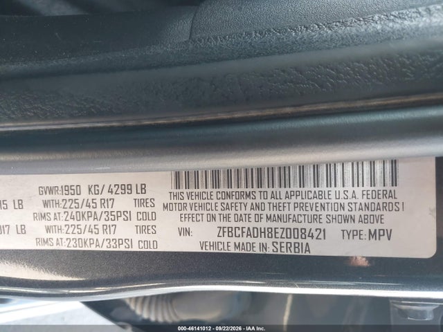 Fiat 500L TREKKING 2014 ZFBCFADH8EZ008421 Image 9