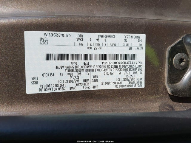 Продажа на аукционе авто 2016 Ford F-150 Xl, vin: 1FTEX1E83GKF80204, номер лота: 46141034