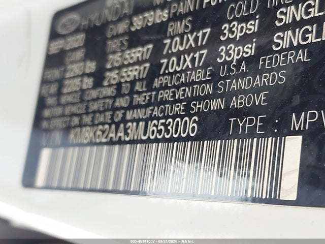 Hyundai Kona Sel Plus 2021 KM8K62AA3MU653006 Image 9
