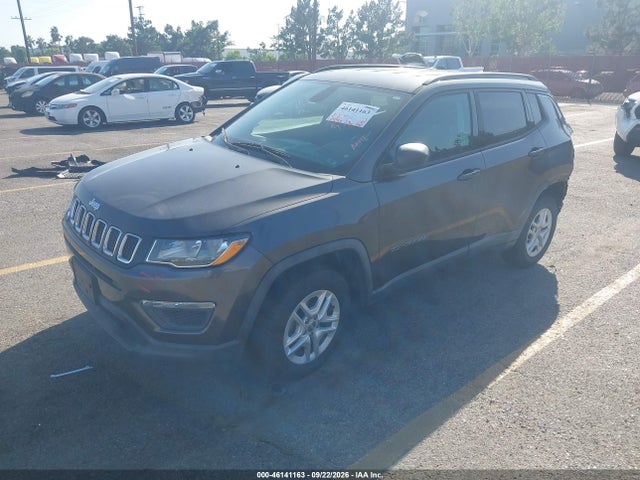 2018 Jeep Compass Sport Fwd მანქანა იყიდება აუქციონზე, vin: 3C4NJCAB2JT254883, აუქციონის ნომერი: 46141163
