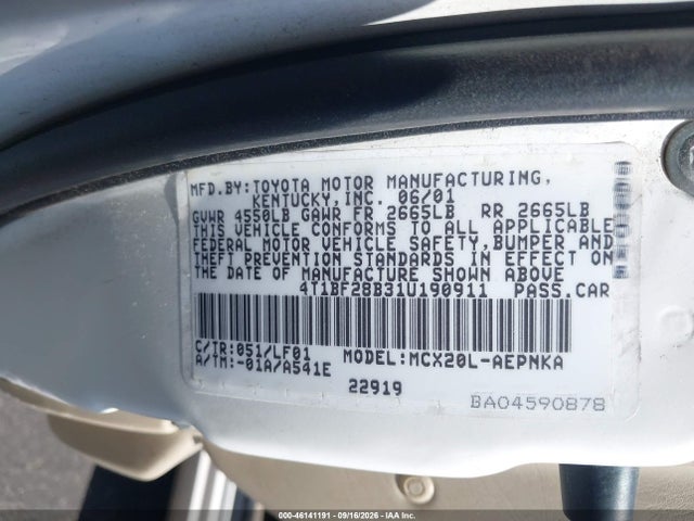 Продажа на аукционе авто 2001 Toyota Avalon Xl, vin: 4T1BF28B31U190911, номер лота: 46141191
