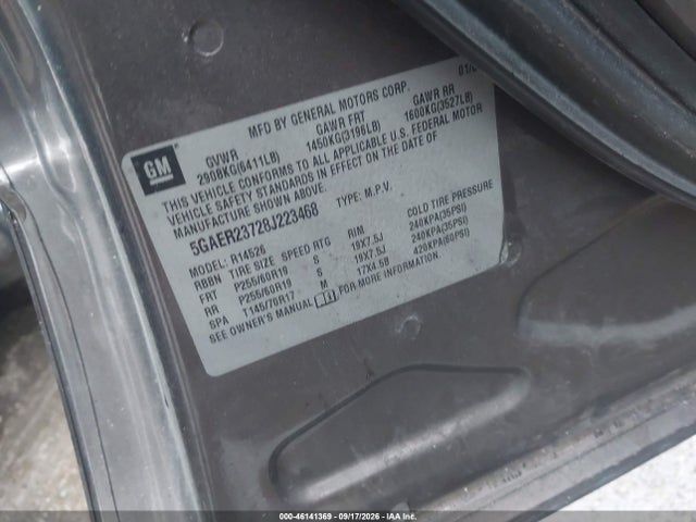 Auction sale of the 2008 Buick Enclave Cxl, vin: 5GAER23728J223468, lot number: 46141369