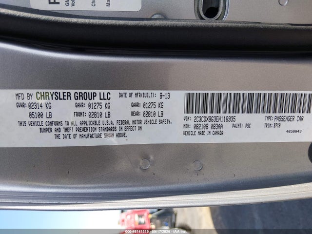 Продаж на аукціоні авто 2014 Dodge Charger Se, vin: 2C3CDXBG3EH116935, номер лоту: 46141519
