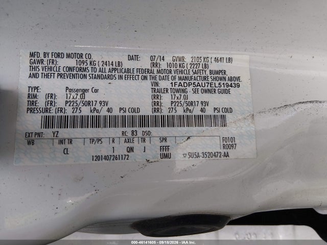Продаж на аукціоні авто 2014 Ford C-max Hybrid Se, vin: 1FADP5AU7EL519439, номер лоту: 46141605