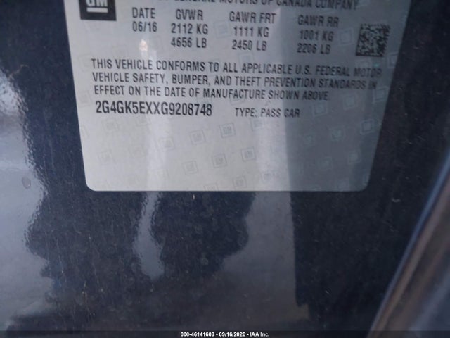 Buick Regal Turbo 2016 2G4GK5EXXG9208748 Image 9