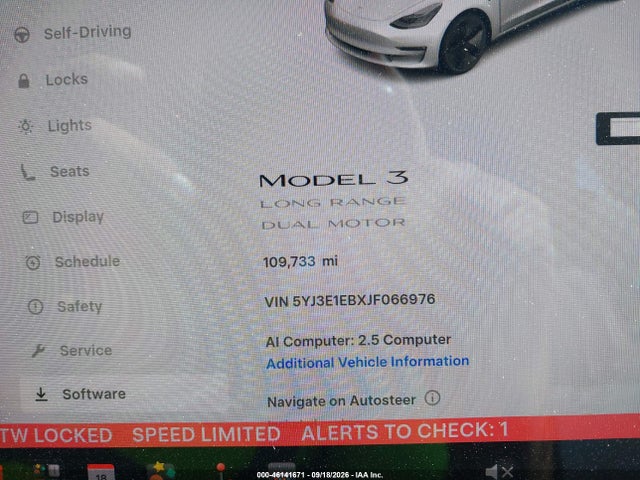 Продажа на аукционе авто 2018 Tesla Model 3 Long Range/performance, vin: 5YJ3E1EBXJF066976, номер лота: 46141671