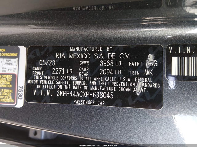 KIA FORTE GT 2023 3KPF44ACXPE638045 Image 9