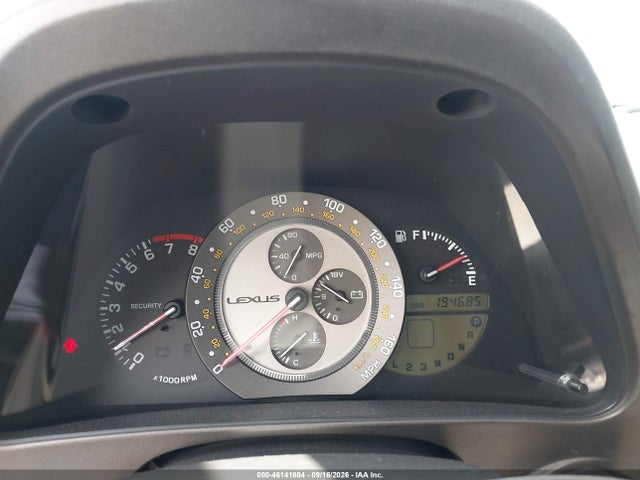 46141804 :رقم المزاد ، JTHBD182810010591 vin ، 2001 Lexus Is 300 مزاد بيع
