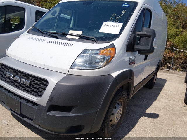 46141832 :رقم المزاد ، 3C6TRVBG4KE516714 vin ، 2019 Ram Promaster 1500 High Roof 136 Wb مزاد بيع