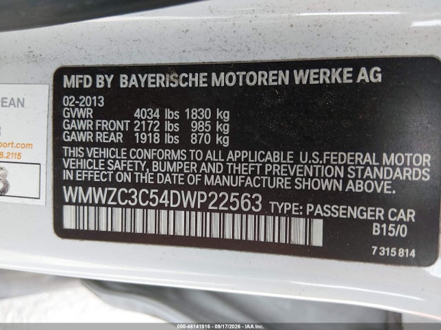 Продажа на аукционе авто 2013 Mini Countryman Cooper S, vin: WMWZC3C54DWP22563, номер лота: 46141916