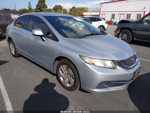 46141941 :رقم المزاد ، 2HGFB2F55DH568962 vin ، 2013 Honda Civic Lx مزاد بيع