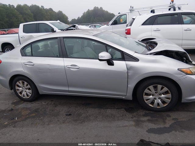 2012 Honda Civic Lx მანქანა იყიდება აუქციონზე, vin: 2HGFB2F58CH310580, აუქციონის ნომერი: 46142541
