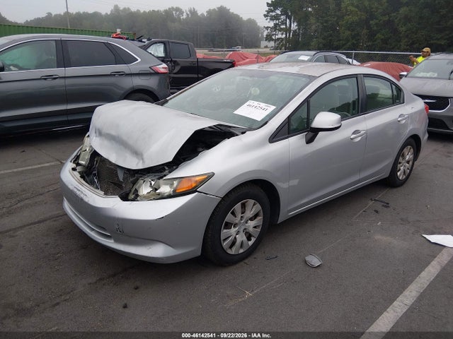 2012 Honda Civic Lx მანქანა იყიდება აუქციონზე, vin: 2HGFB2F58CH310580, აუქციონის ნომერი: 46142541
