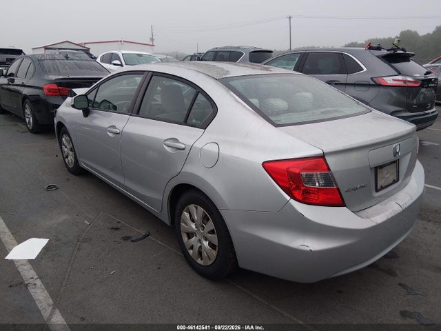 2012 Honda Civic Lx მანქანა იყიდება აუქციონზე, vin: 2HGFB2F58CH310580, აუქციონის ნომერი: 46142541