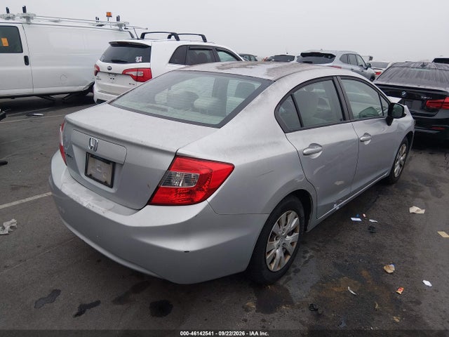 2012 Honda Civic Lx მანქანა იყიდება აუქციონზე, vin: 2HGFB2F58CH310580, აუქციონის ნომერი: 46142541