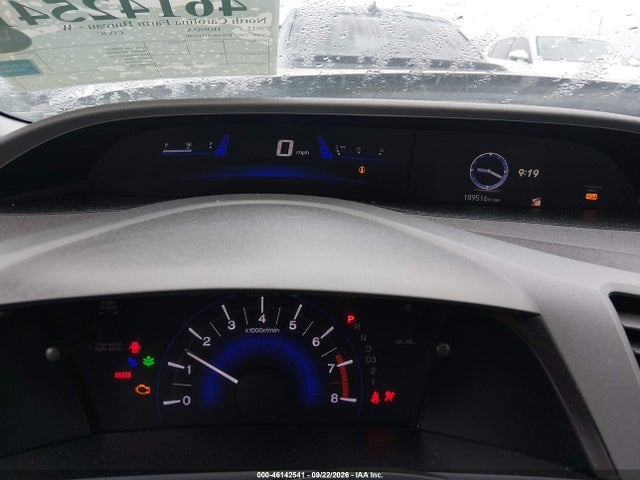 2012 Honda Civic Lx მანქანა იყიდება აუქციონზე, vin: 2HGFB2F58CH310580, აუქციონის ნომერი: 46142541