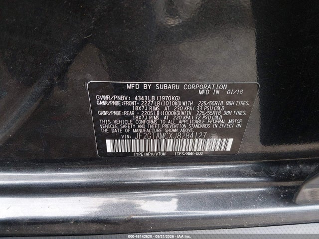 Продажа на аукционе авто 2018 Subaru Crosstrek 2.0i Limited, vin: JF2GTAMCXJ8284127, номер лота: 46142620