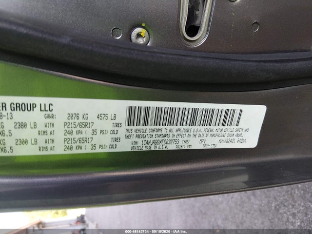 Aukcja sprzedaży 2014 Jeep Patriot Sport, vin: 1C4NJRBBXED632753, numer aukcji: 46142734