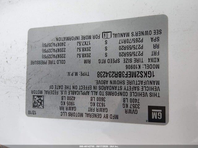 Продажа на аукционе авто 2011 Gmc Yukon Xl 1500 Denali, vin: 1GKS2MEF3BR234238, номер лота: 46142785