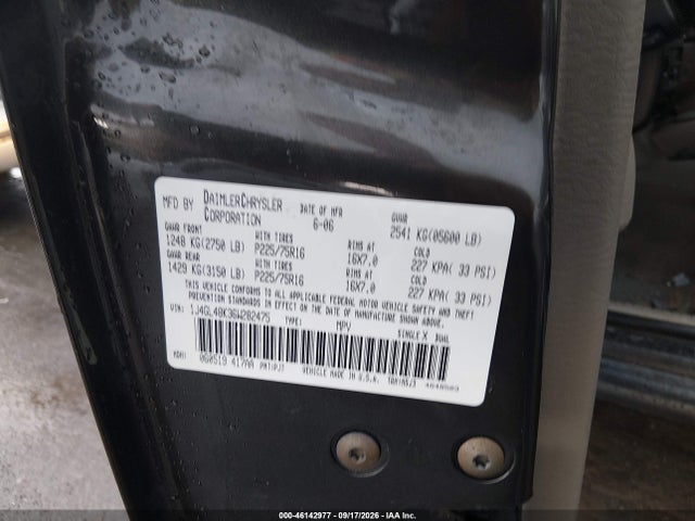Продаж на аукціоні авто 2006 Jeep Liberty Sport, vin: 1J4GL48K36W282475, номер лоту: 46142977