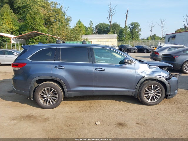 46143030 :رقم المزاد ، 5TDJGRFH5KS076492 vin ، 2019 Toyota Highlander Hybrid Xle مزاد بيع